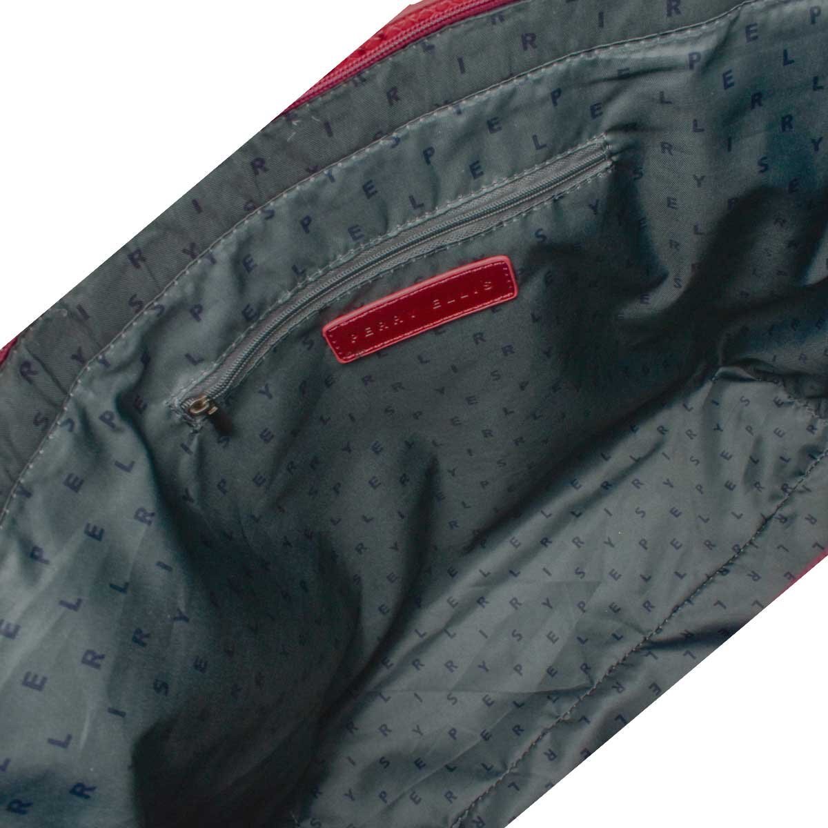 Bolsa Tipo Tote Color Vino Perry Ellis