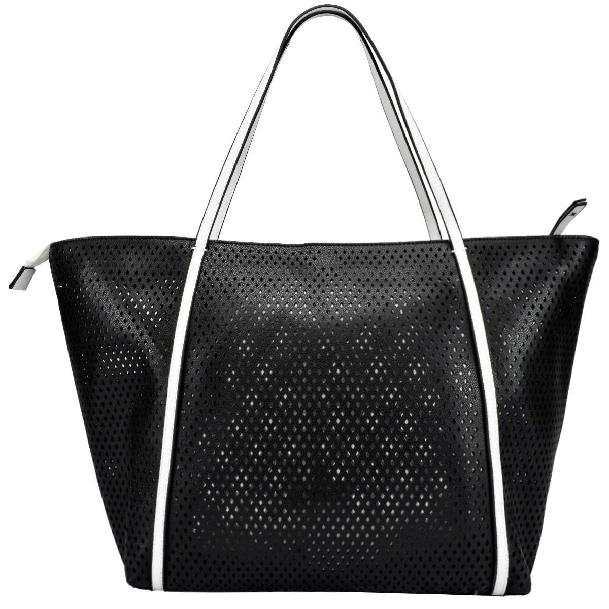 Bolsa Tipo Tote Color Negro Lee