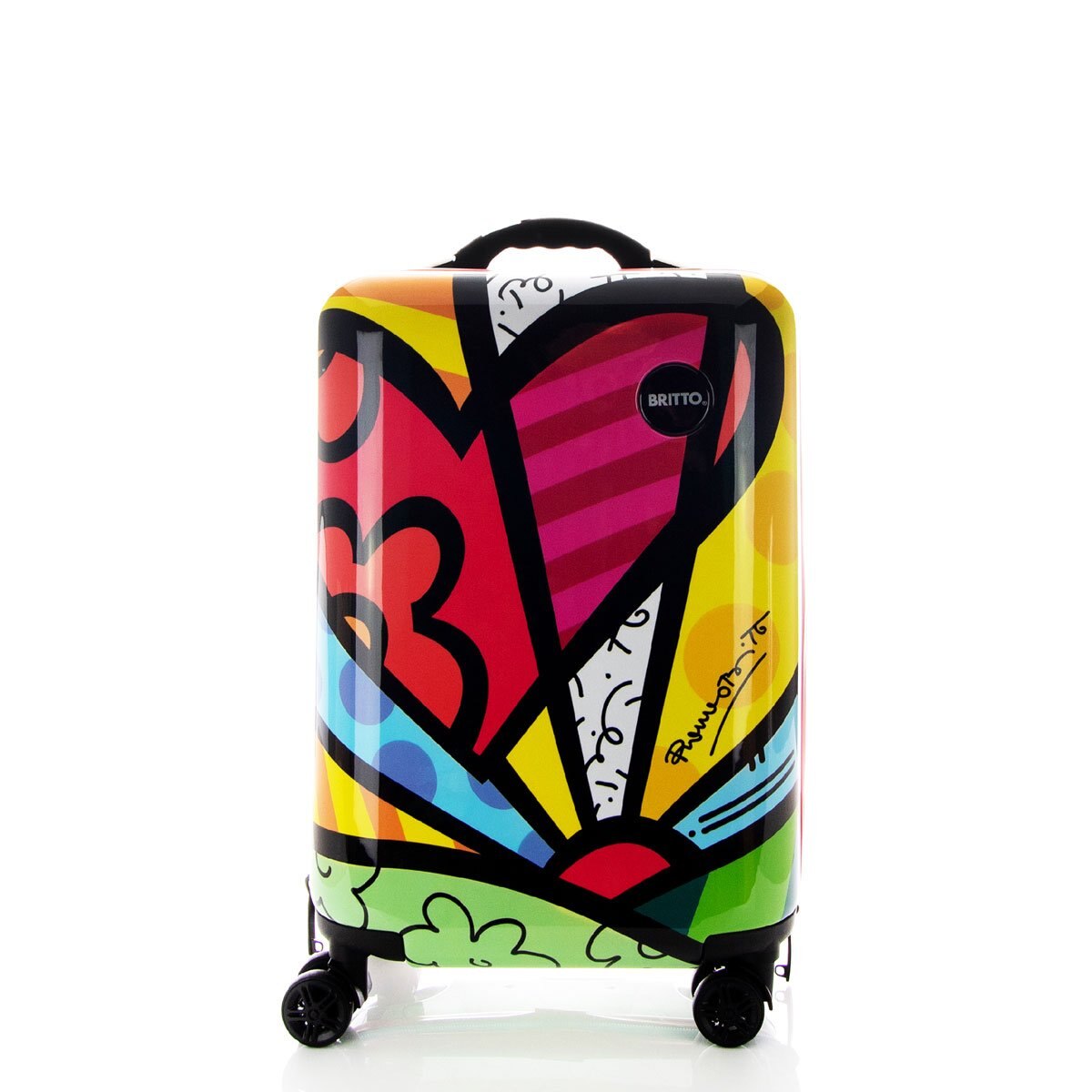 Maleta Individual Vertical Rígida Rodante 20" Tsa Corazón Ll Britto