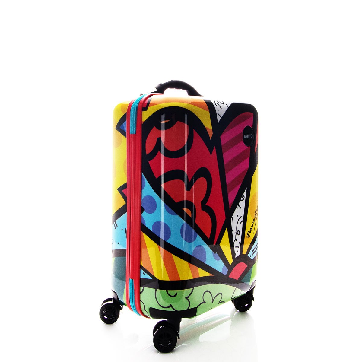 Maleta Individual Vertical Rígida Rodante 20" Tsa Corazón Ll Britto