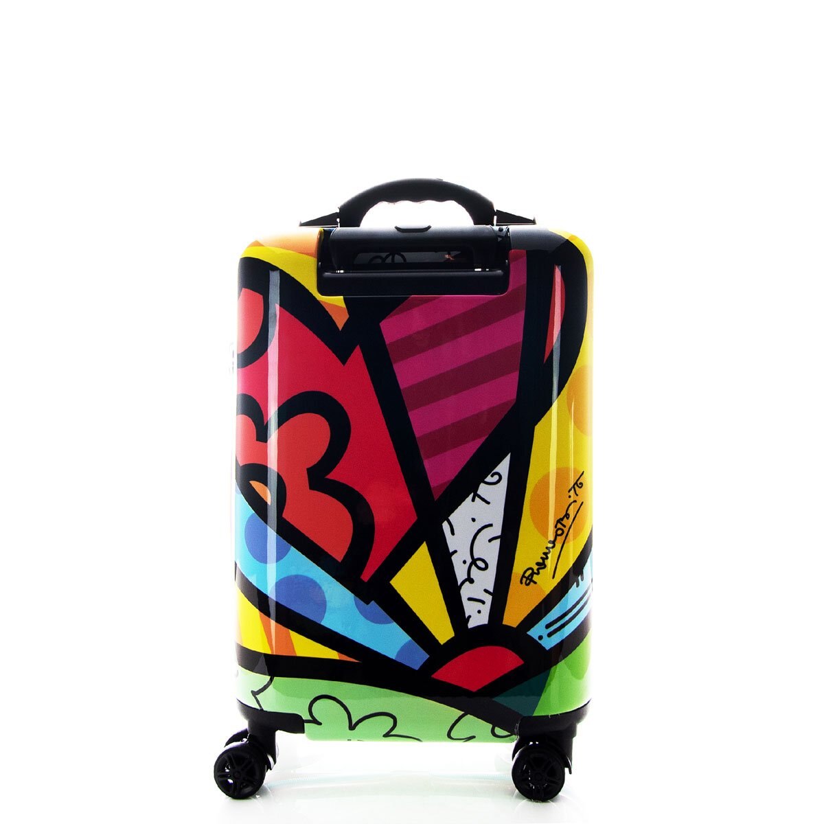 Maleta Individual Vertical Rígida Rodante 20" Tsa Corazón Ll Britto