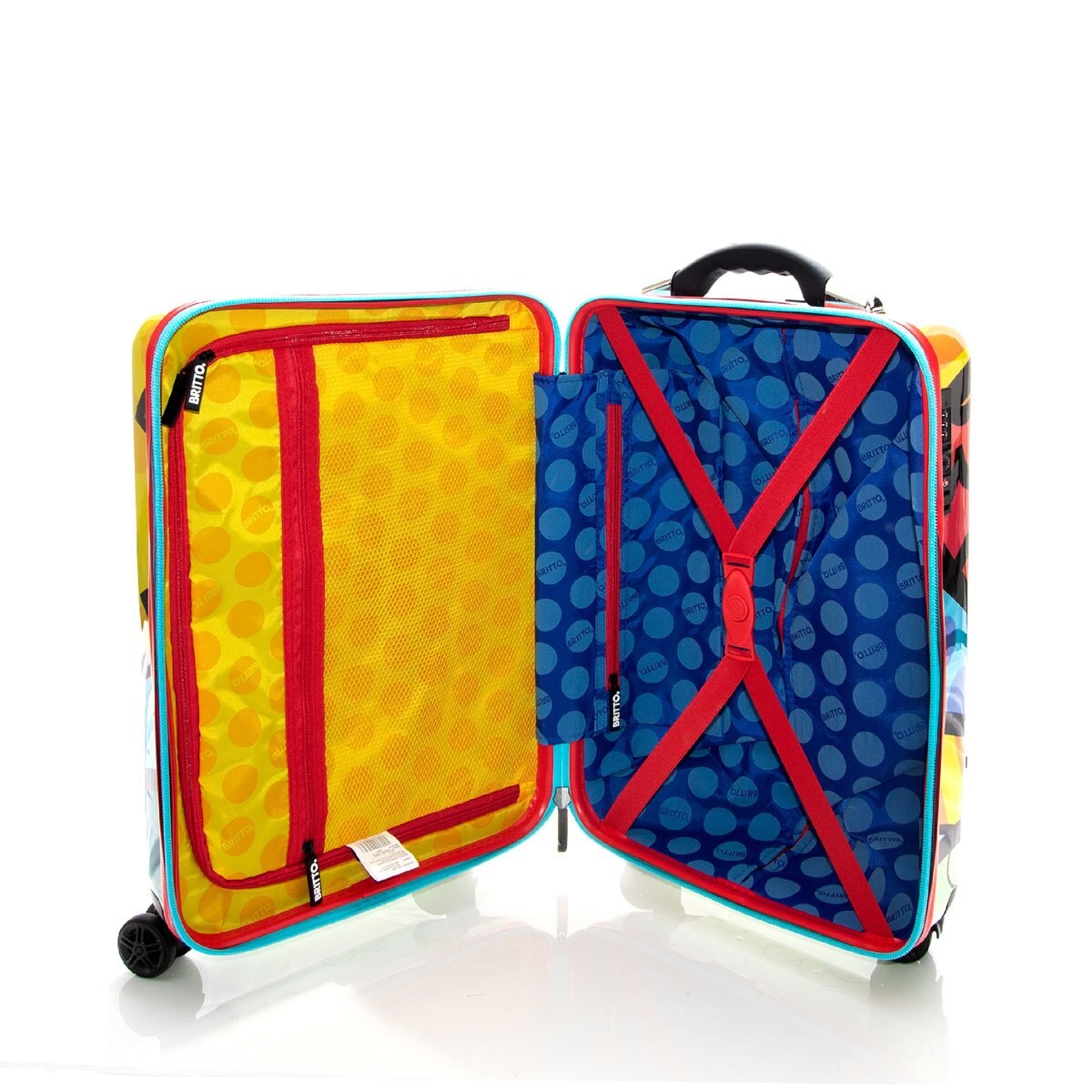 Maleta Individual Vertical Rígida Rodante 20" Tsa Corazón Ll Britto