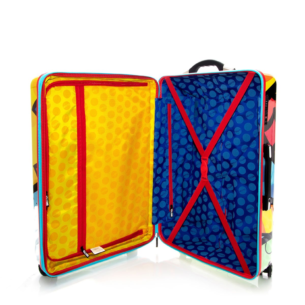 Maleta Individual Vertical Rígida Rodante 24" Tsa Corazón Ll Britto