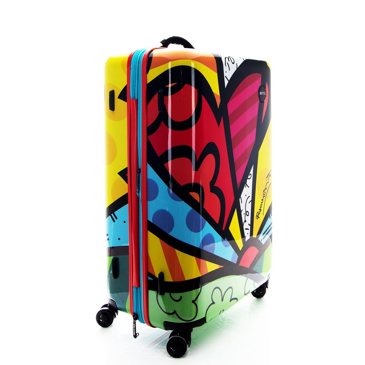 Maleta Individual Vertical Rígida Rodante 28" Tsa Corazón Ll Britto