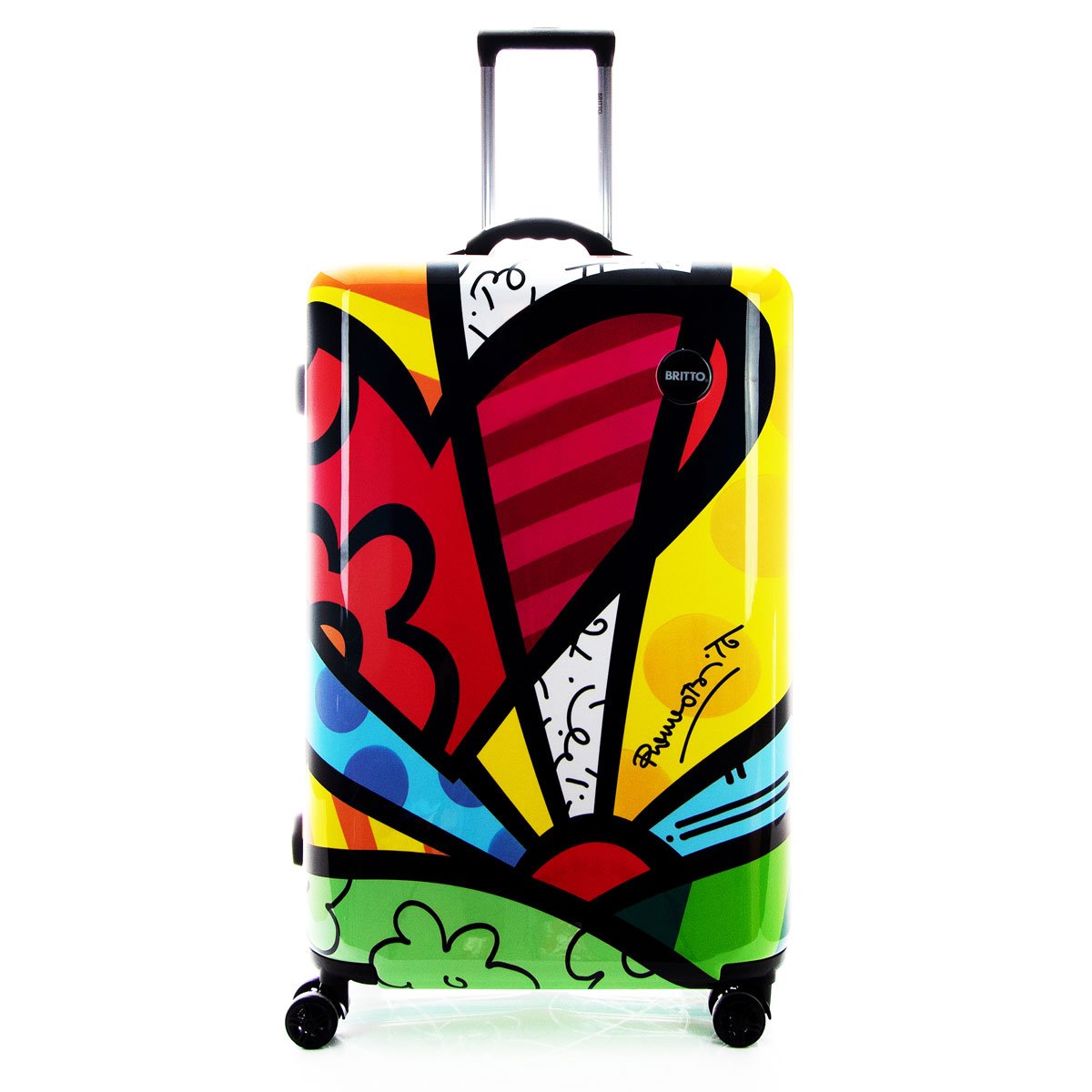 Maleta Individual Vertical Rígida Rodante 28" Tsa Corazón Ll Britto