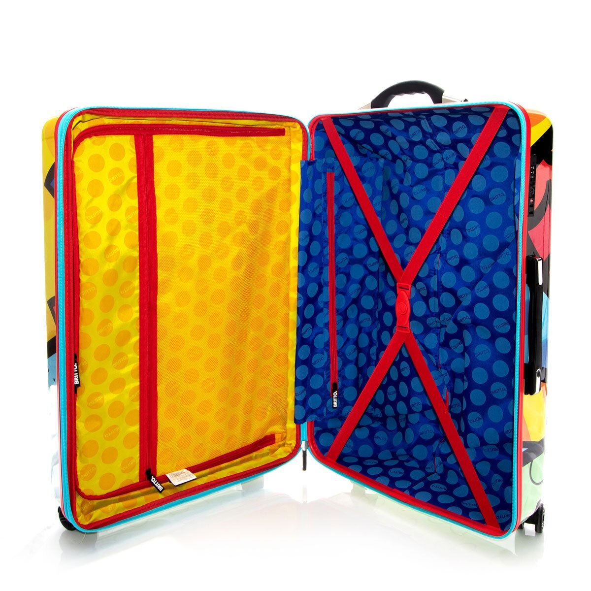 Maleta Individual Vertical Rígida Rodante 28" Tsa Corazón Ll Britto