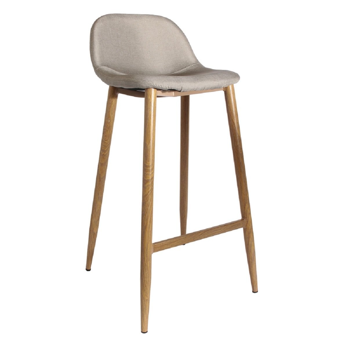 Bar Taburete Amarillento Tela Pies de Metal M4 The Home Deco Factory
