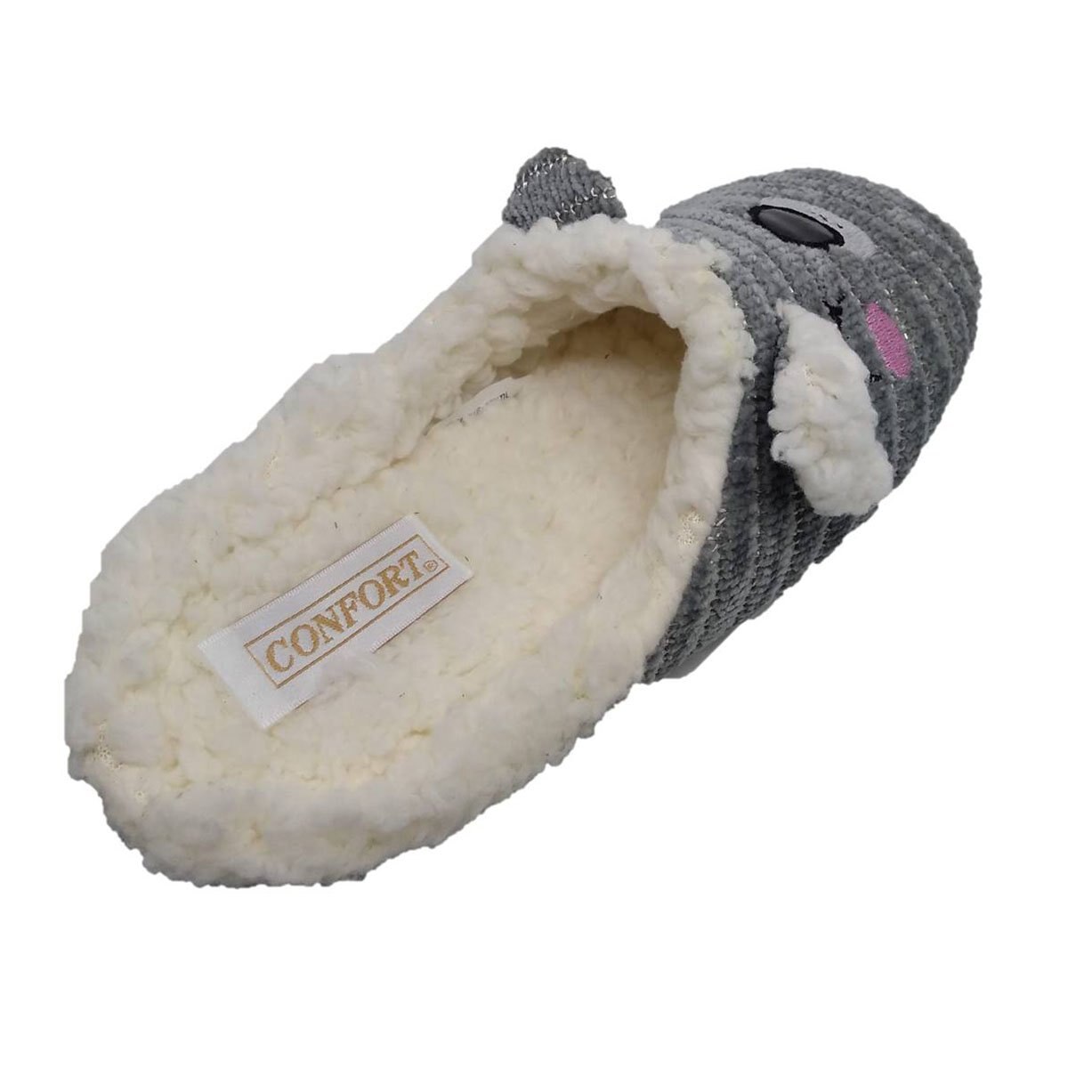 Pantufla con Bordado Confort