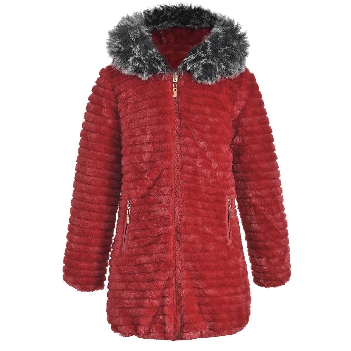 Chamarra Doble Vista con Gorro E006N Studio si para Niña