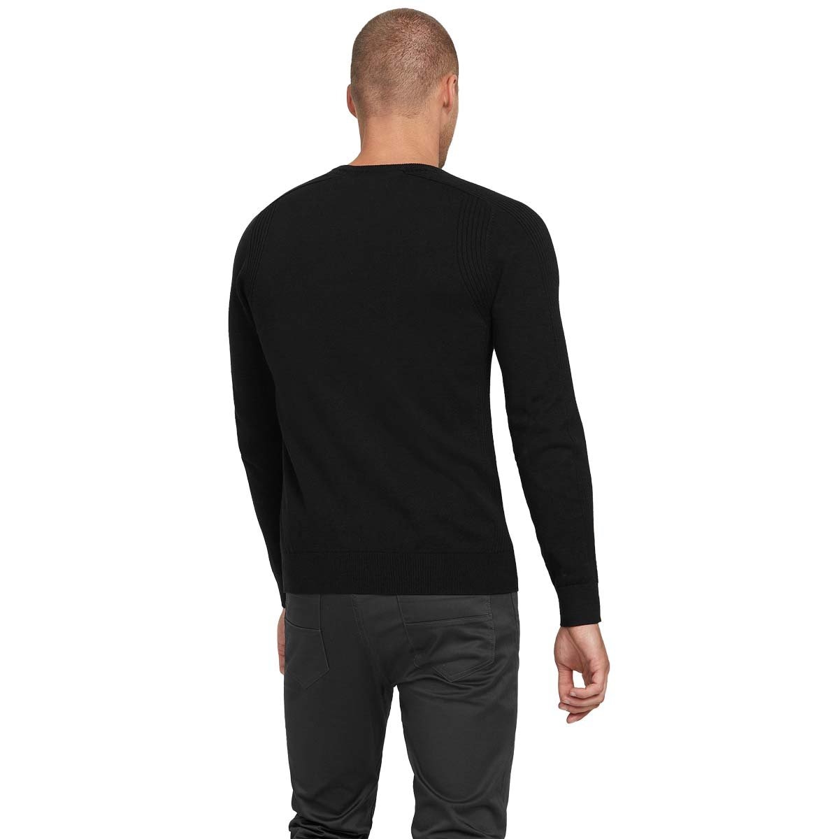 Suéter Liso Negro G By Guess para Caballero