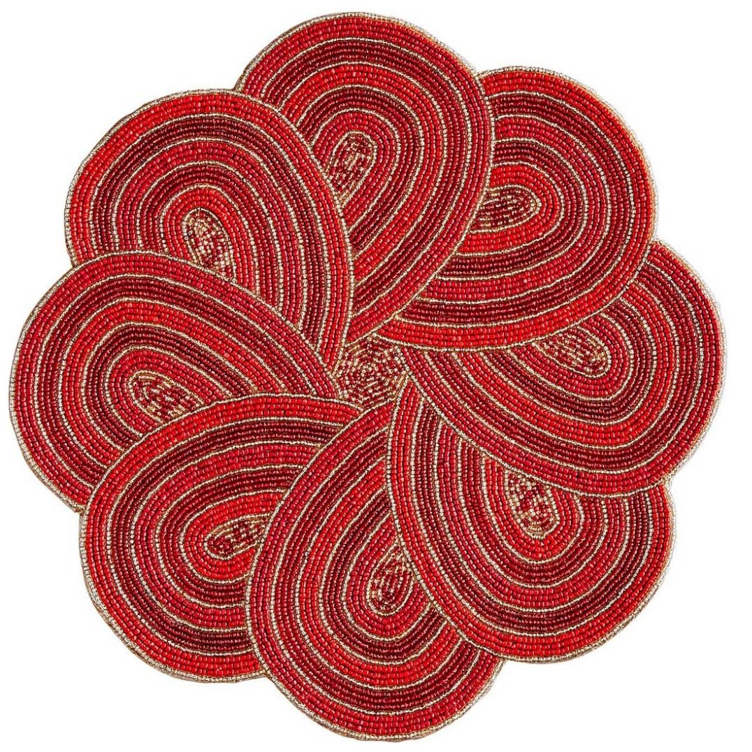 Mantel Individual Beaded Over The Top Red Pier 1 Imports
