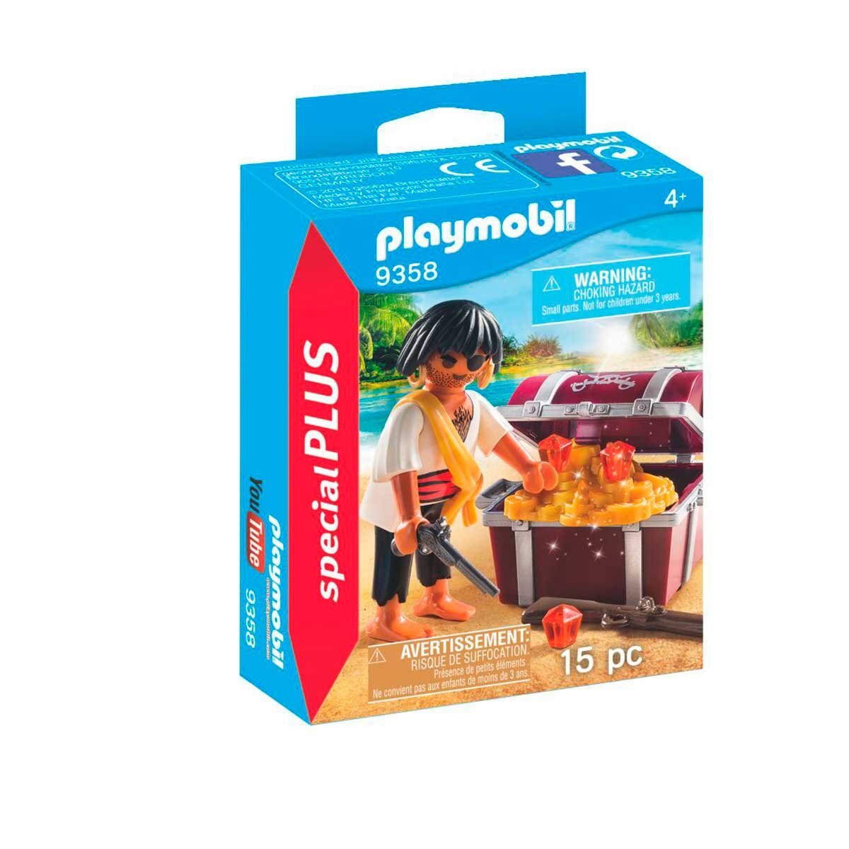 Pirata con Cofre Del Tesoro Playmobil