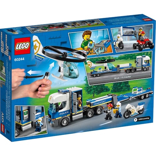 Policía: Camión de Transporte Del Helicóptero Lego City