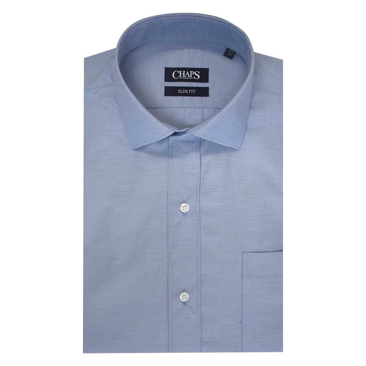 Camisa de Vestir Azul Corte Slim Chaps