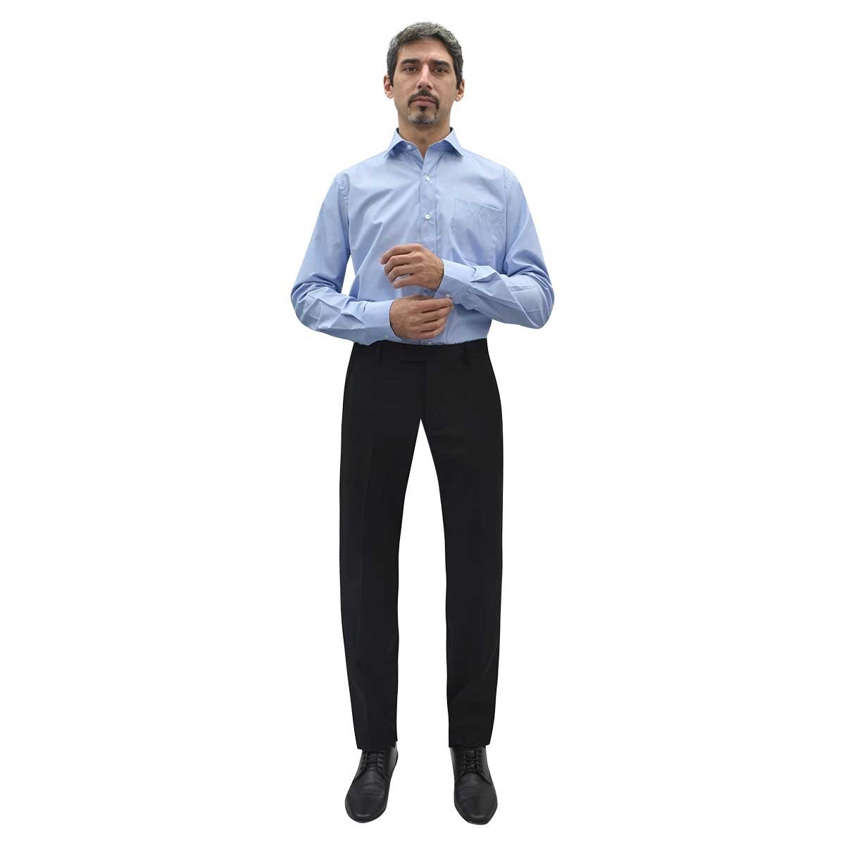 Camisa de Vestir Azul Corte Slim Chaps