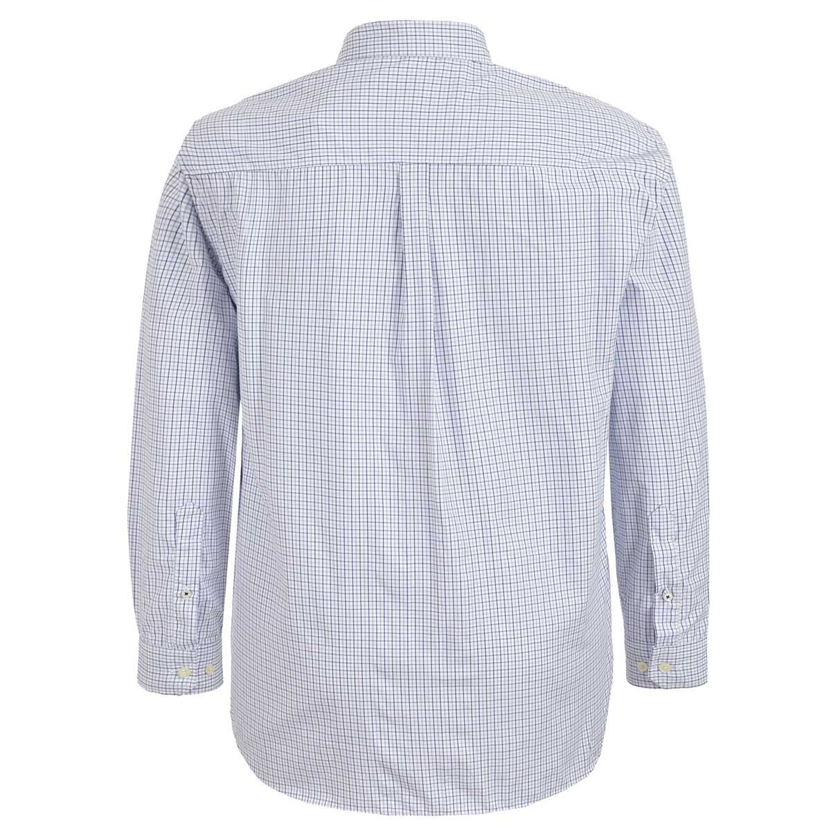 Camisa de Manga Larga con Cuadros Azul Polo Club Plus para Caballero