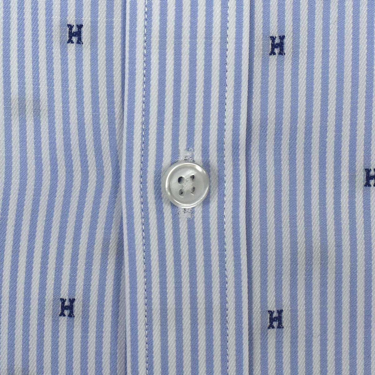 Camisa de Vestir Azul Combinado Corte Slim Tommy Hilfiger