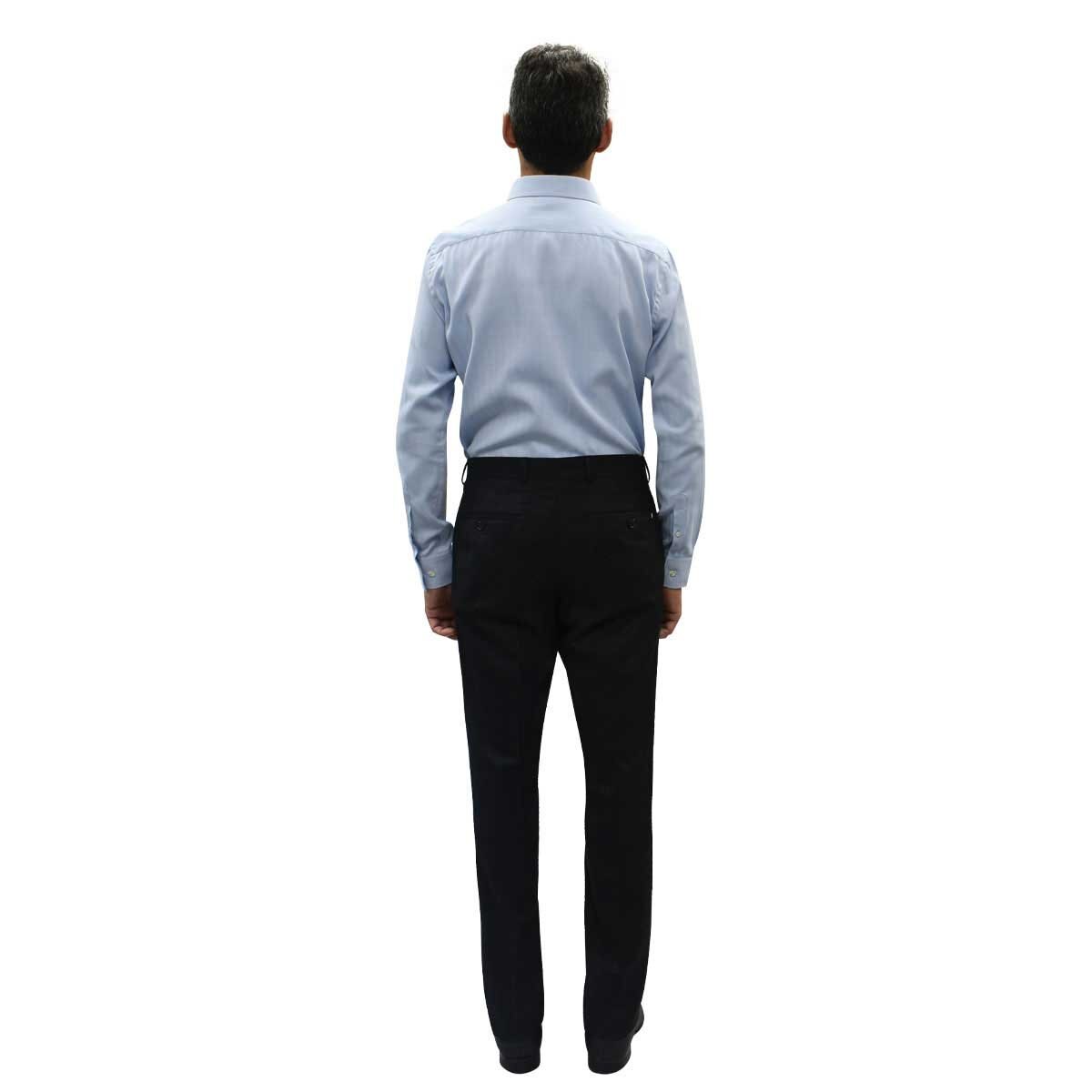 Camisa de Vestir Azul Medio Corte Slim Cavalier para Caballero