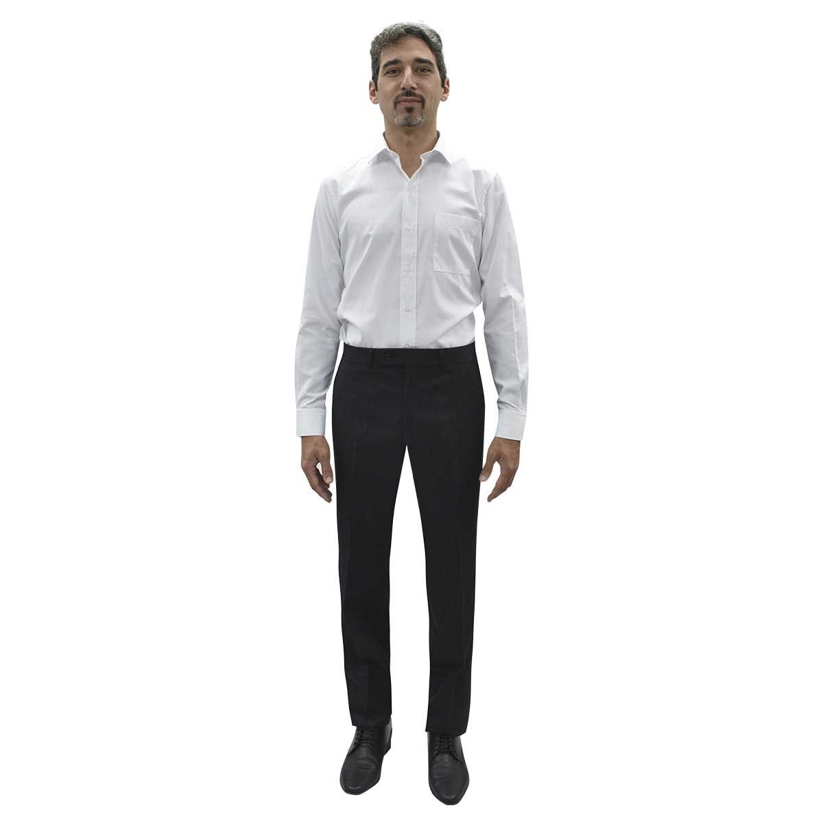 Camisa de Vestir Blanco Corte Slim Modelo Cavalier