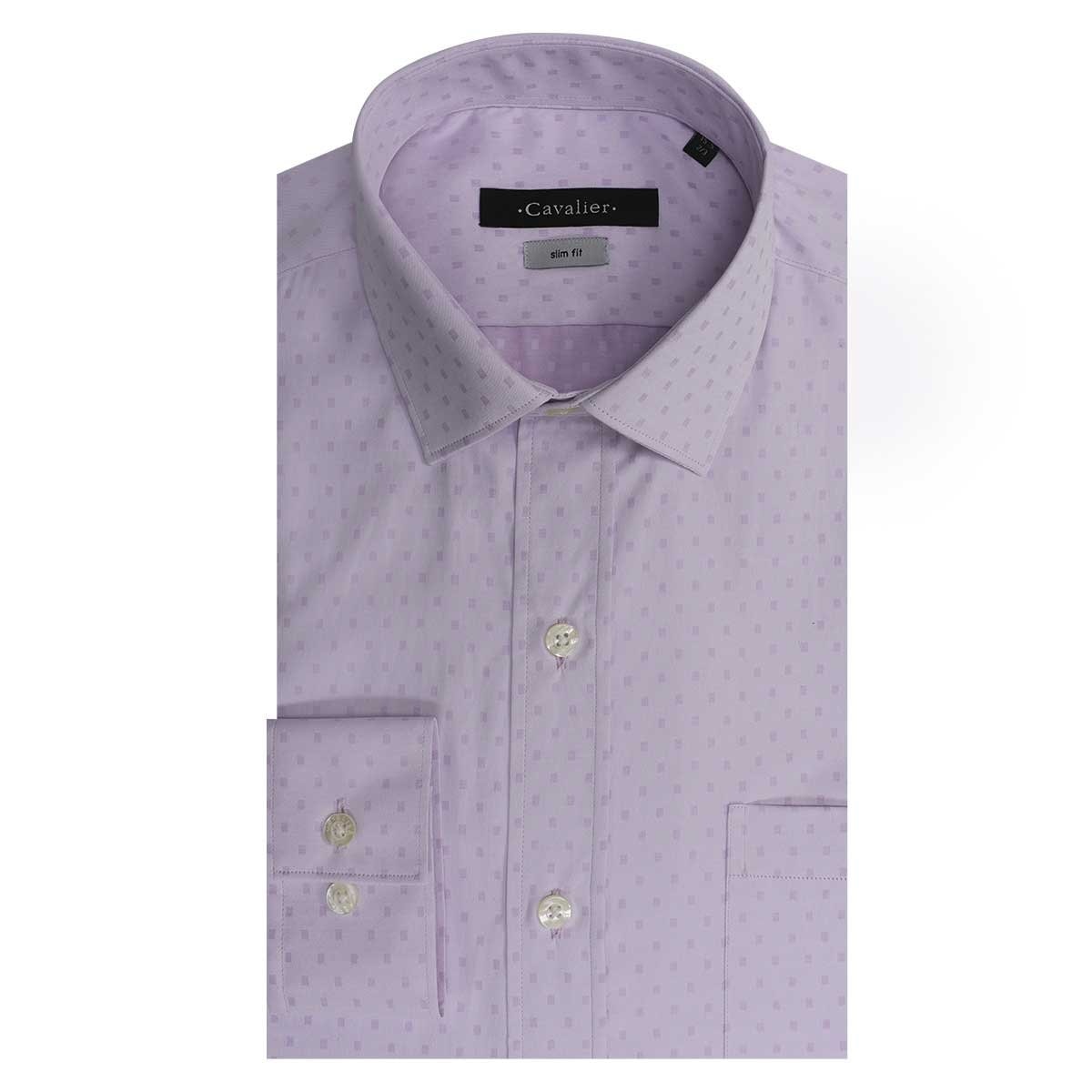 Camisa de Vestir Rosa Corte Slim Modelo Cavalier para Caballero