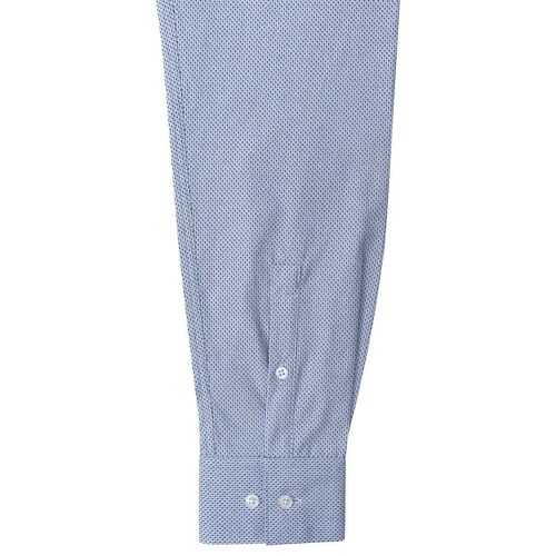 Camisa de Vestir Azul Combinado Corte Ultra Slim Chaps para Caballero