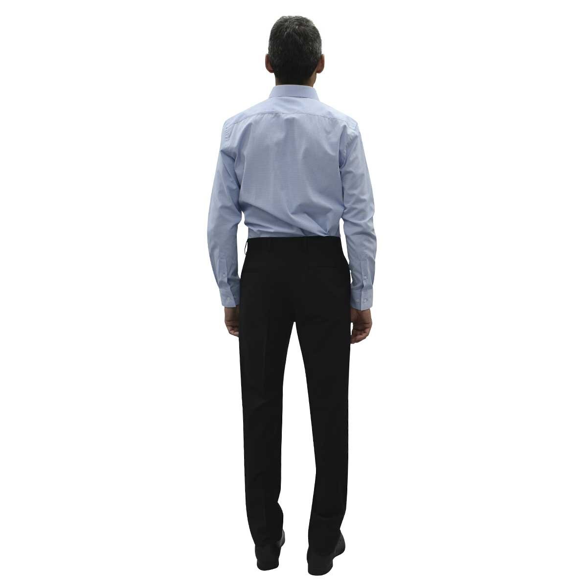 Camisa de Vestir Azul Medio Corte Ultra Slim Chaps