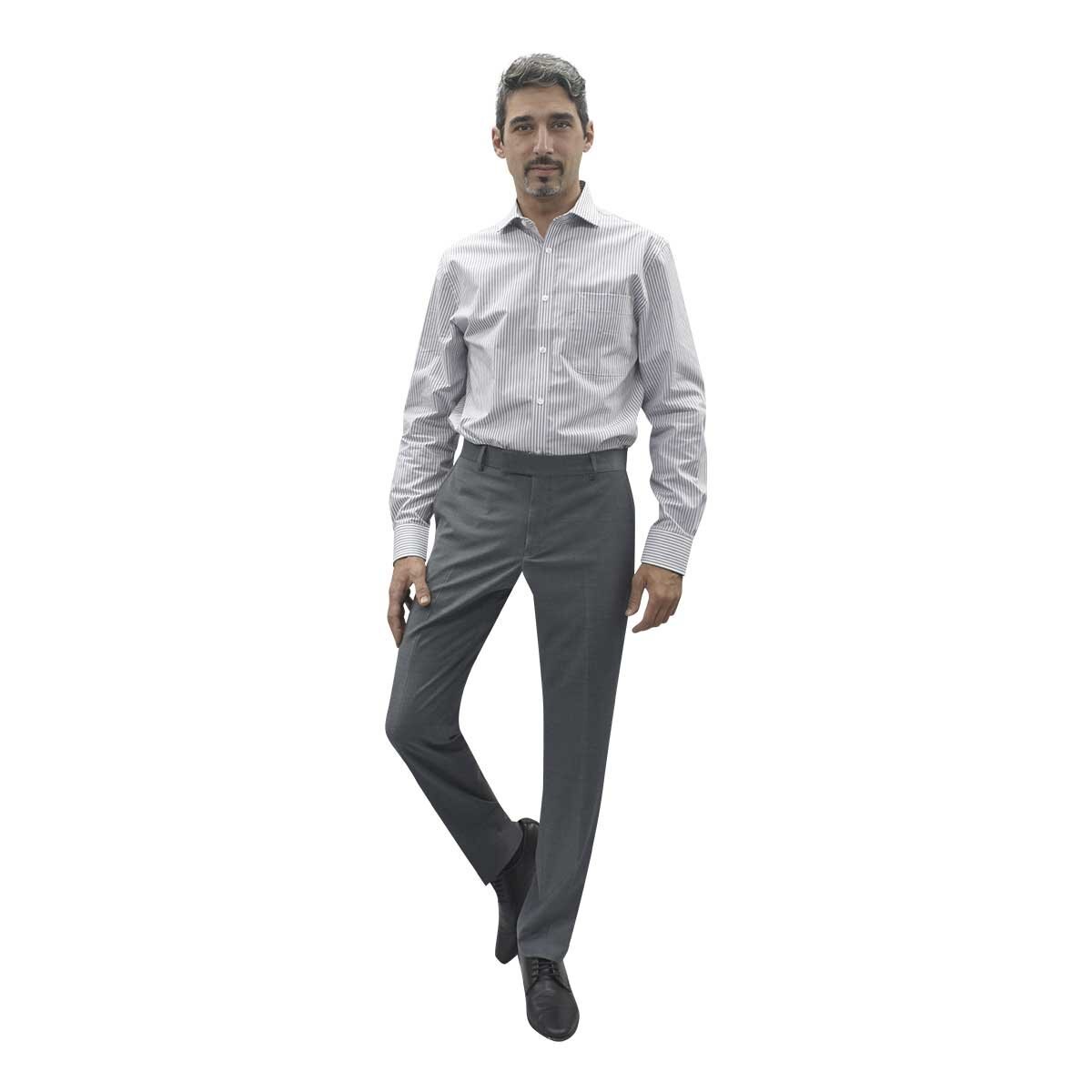 Camisa de Vestir Azul Combinado Corte Regular Tommy Hilfiger