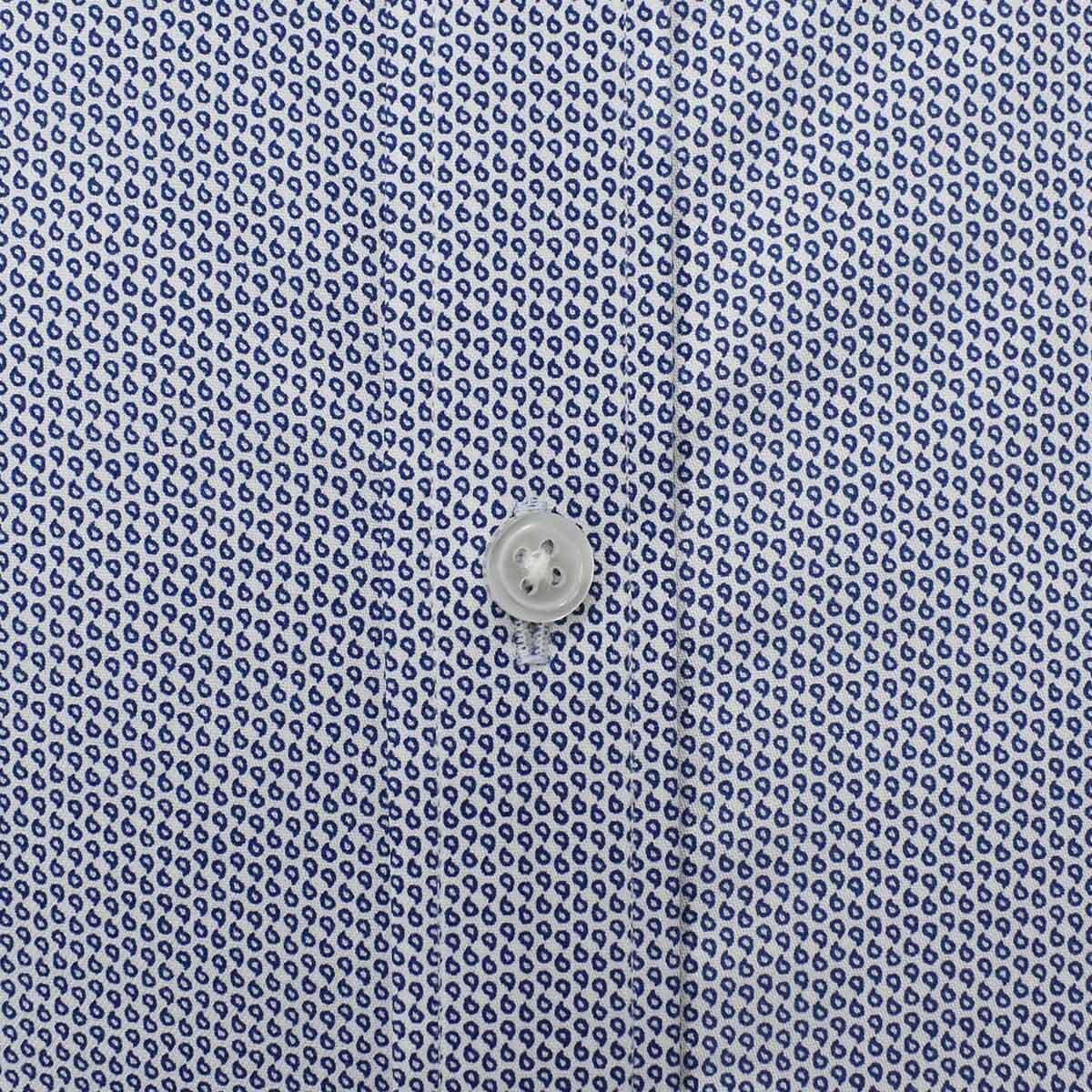 Camisa de Vestir Blanca Combinada Corte Slim Tommy Hilfiger para Caballero