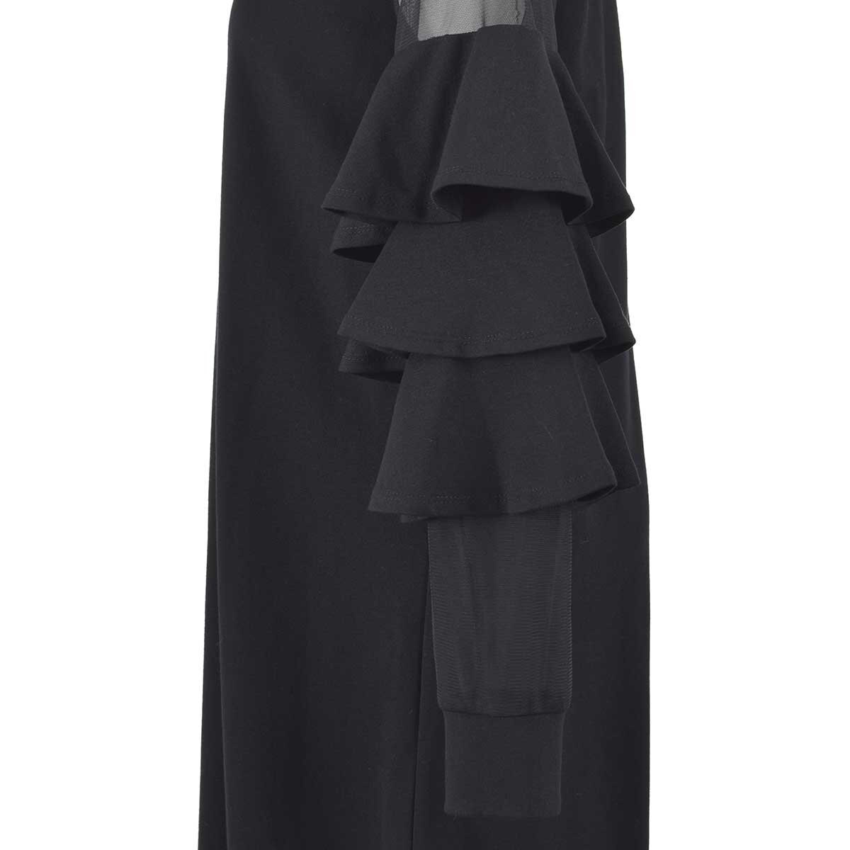 Vestido Corto con Manga Y Olanes Life Styler