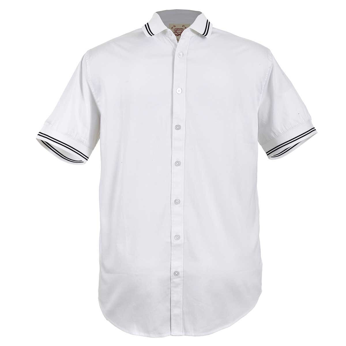 Camisa de Manga Corta con Vivos Fukka Plus para Caballero