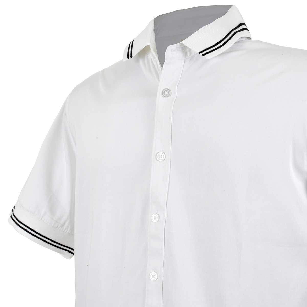 Camisa de Manga Corta con Vivos Fukka Plus para Caballero