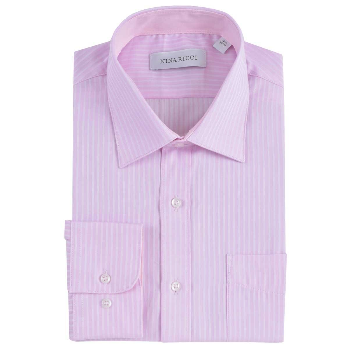 Camisa de Vestir Rosa con Manga Larga Nina Ricci