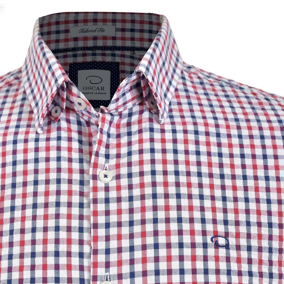Camisa de Cuadros con Manga Larga Oscar de la Renta para Caballero