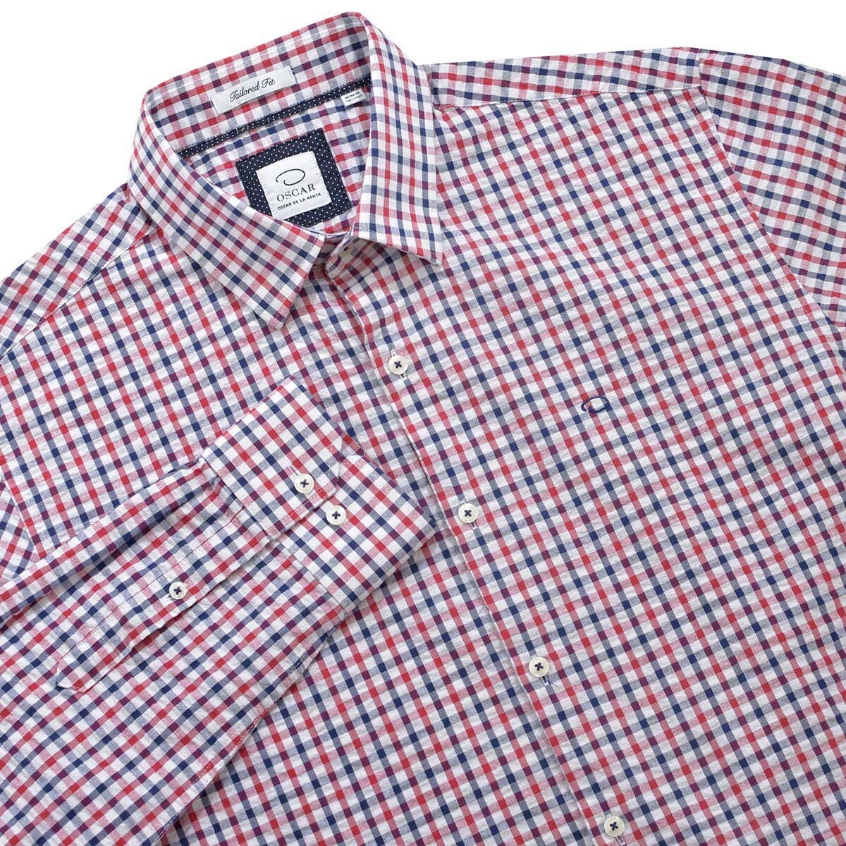 Camisa de Cuadros con Manga Larga Oscar de la Renta para Caballero