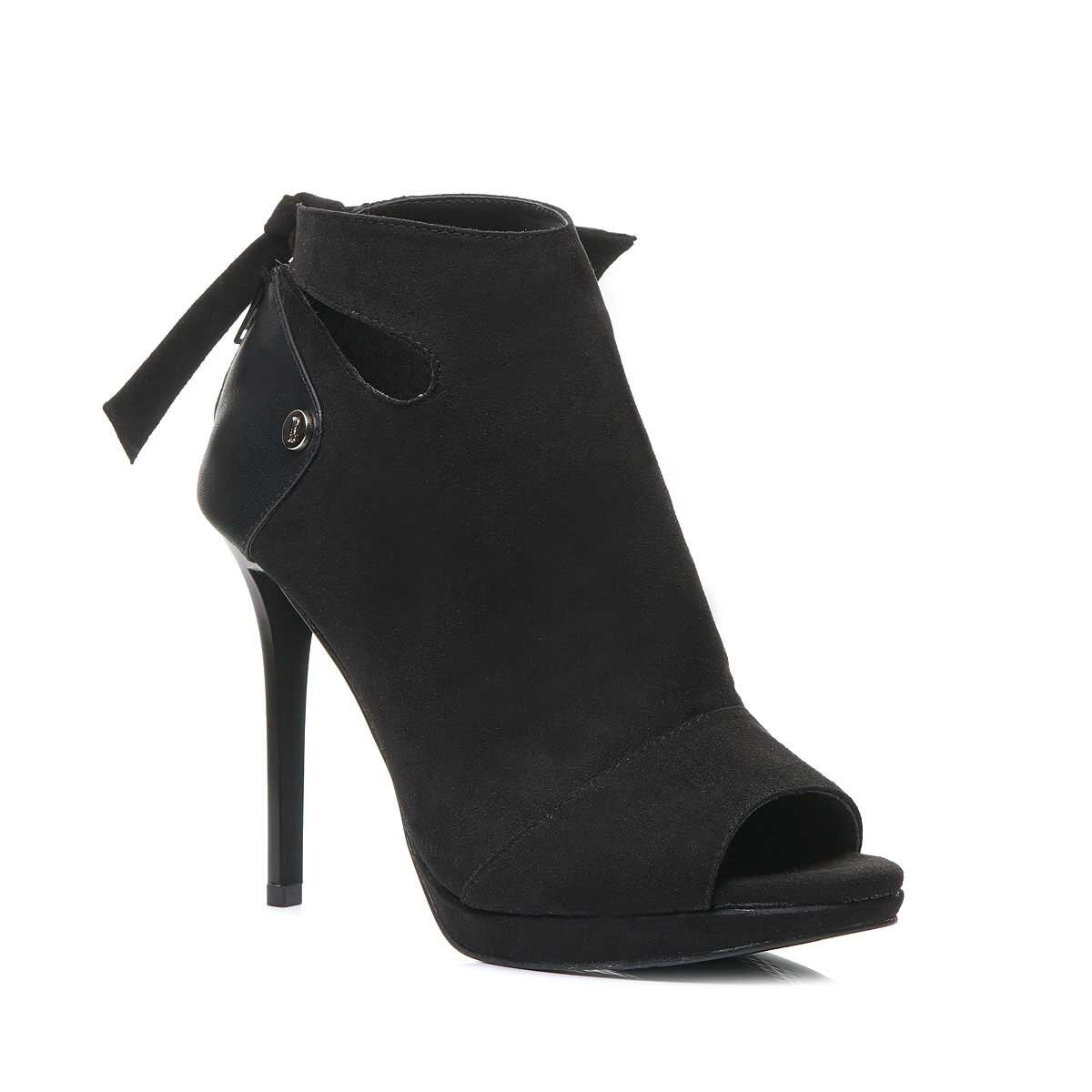 Shootie con Cierre Y Ajuste Cierre Trasero Negro Elle