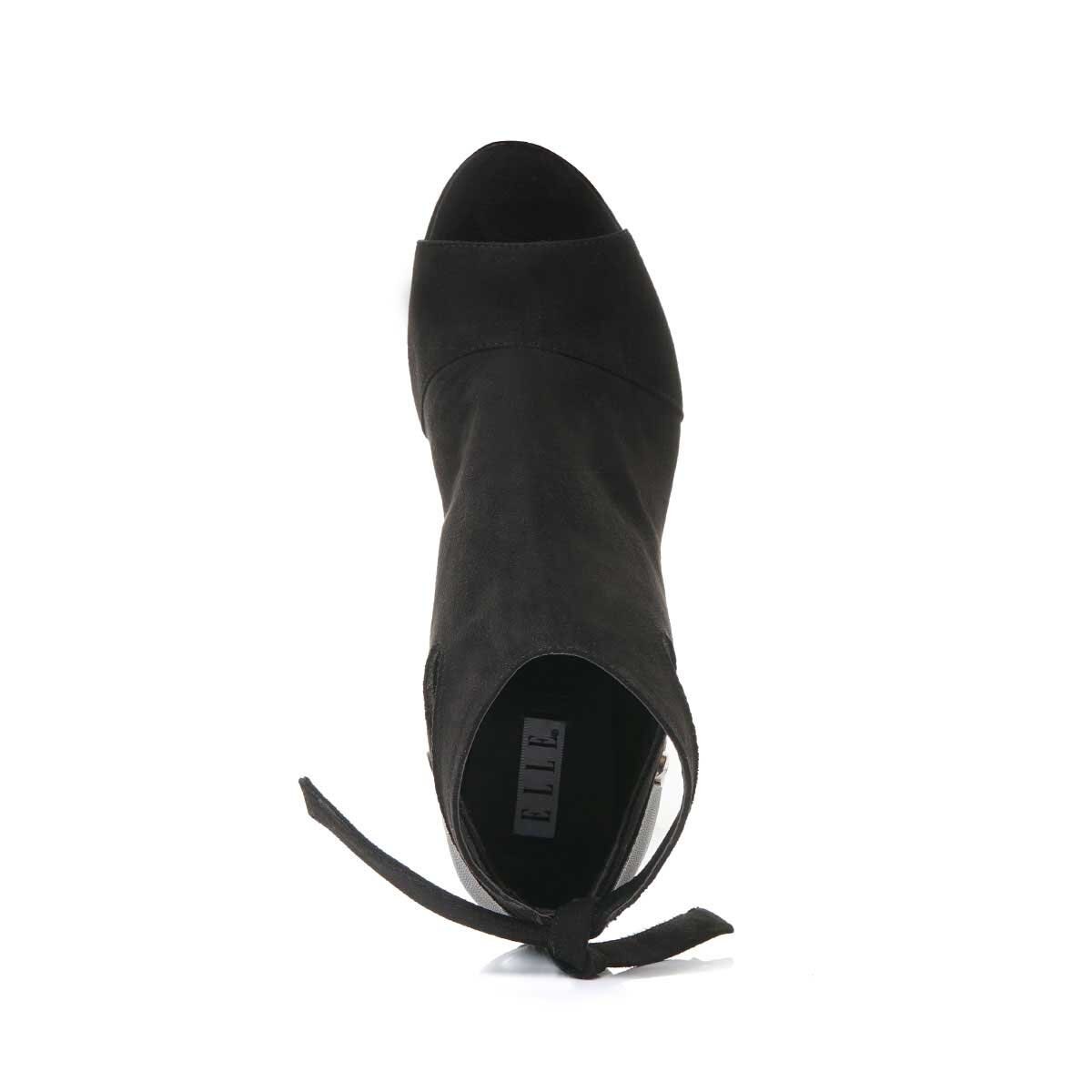 Shootie con Cierre Y Ajuste Cierre Trasero Negro Elle