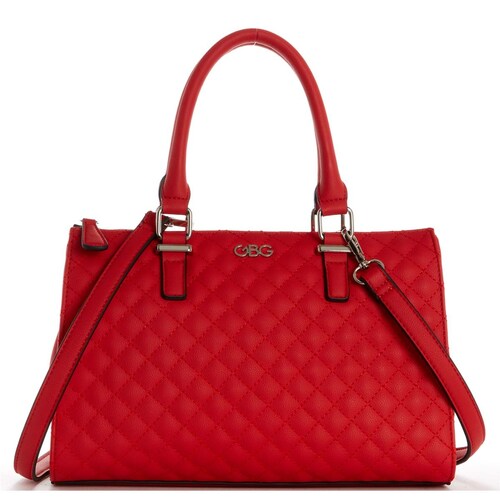 Bolso Miley Tipo Satchel Color Rojo G By Guess
