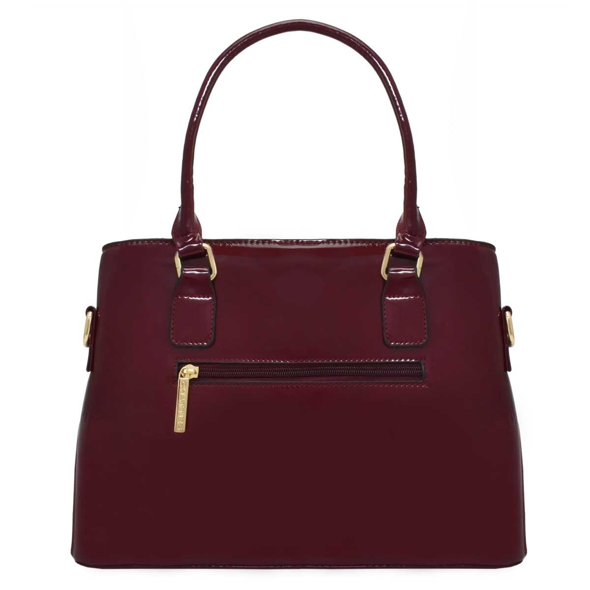 Bolso Satchel Vino en Charol Chatties