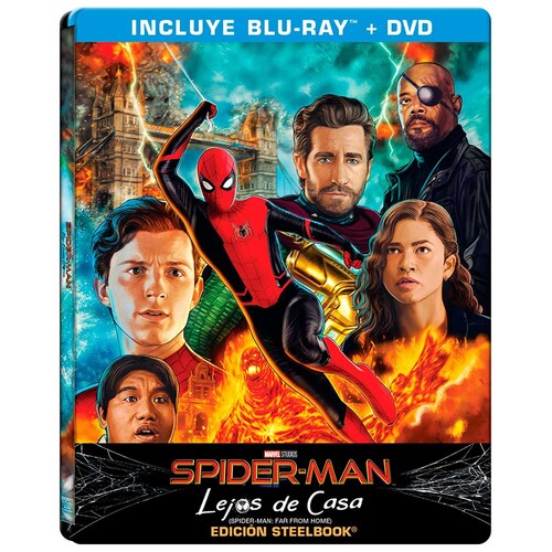 Blu Ray + Dvd Steelbook Spider-Man Lejos de Casa