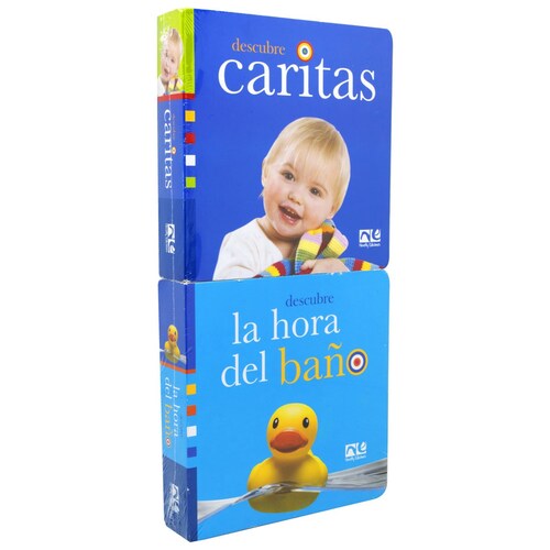 Set de Libros Bebe Caritas y Hora Del Baño Novelty Ediciones