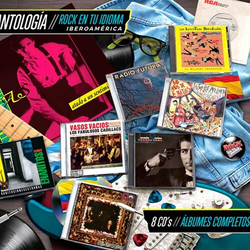 8 Cd´s Antología Rock en Tu Idioma Iberoamérica