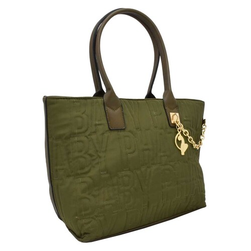 Bolso Tote Verde Capitonado Baby Phat