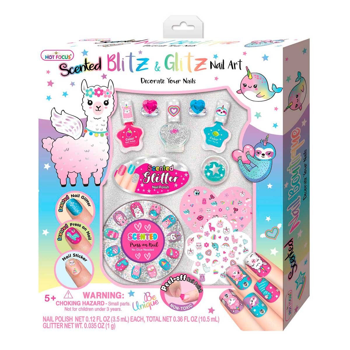 Juego de Uñas Perfumado con Accesorios Amigos Mágicos Hot Focus