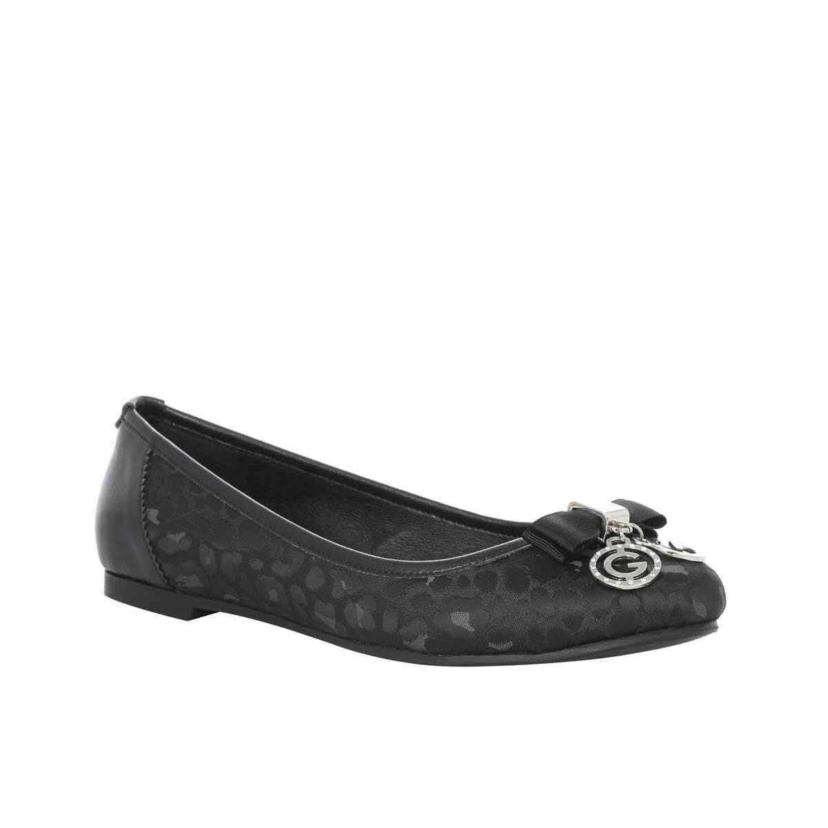 Balerina con Aplicación al Frente Color Negro G By Guess