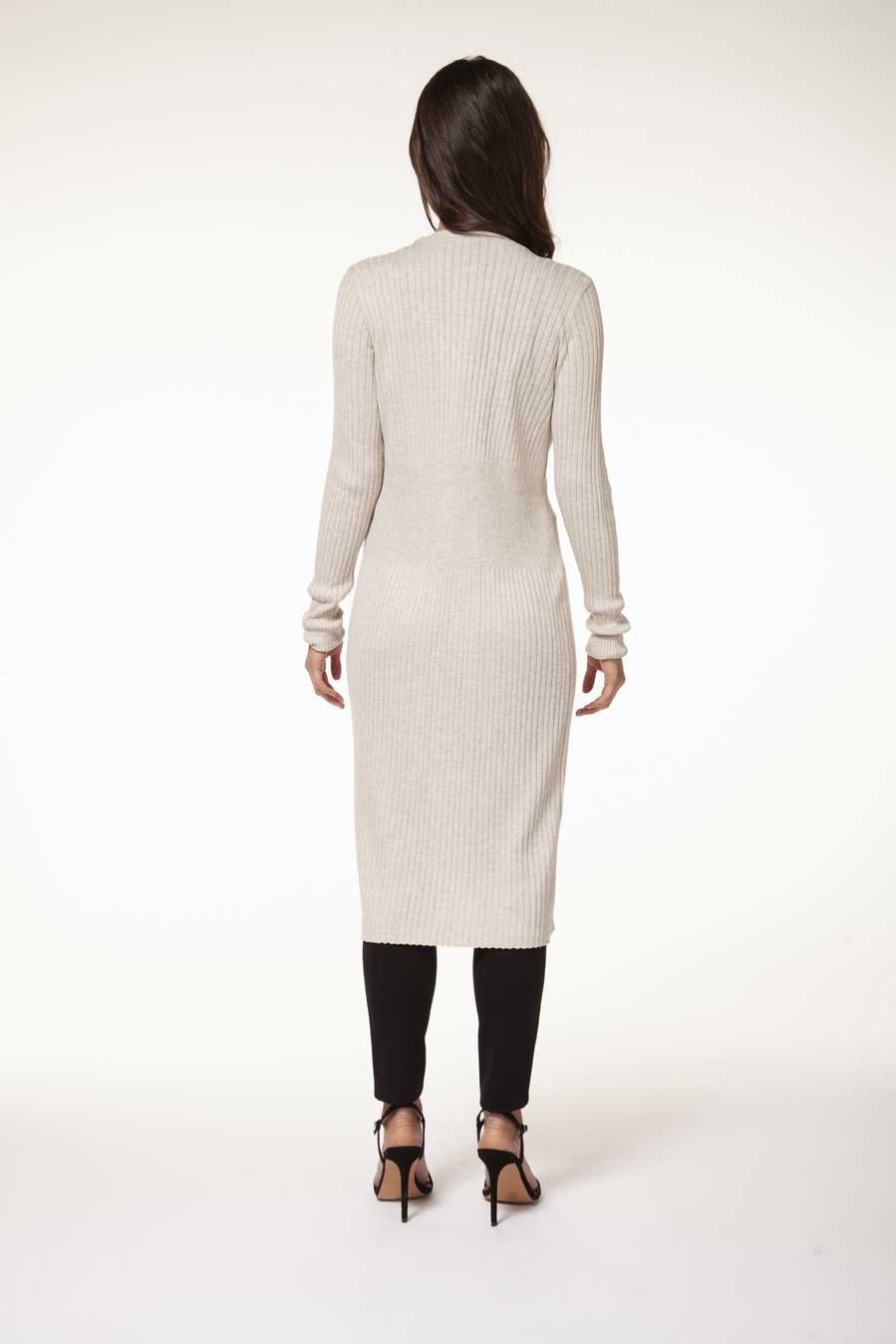 Sueter largo abierto black tape para dama Sears