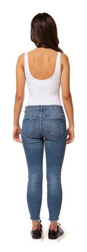 Jeans con Cinta Lateral Dex para Dama