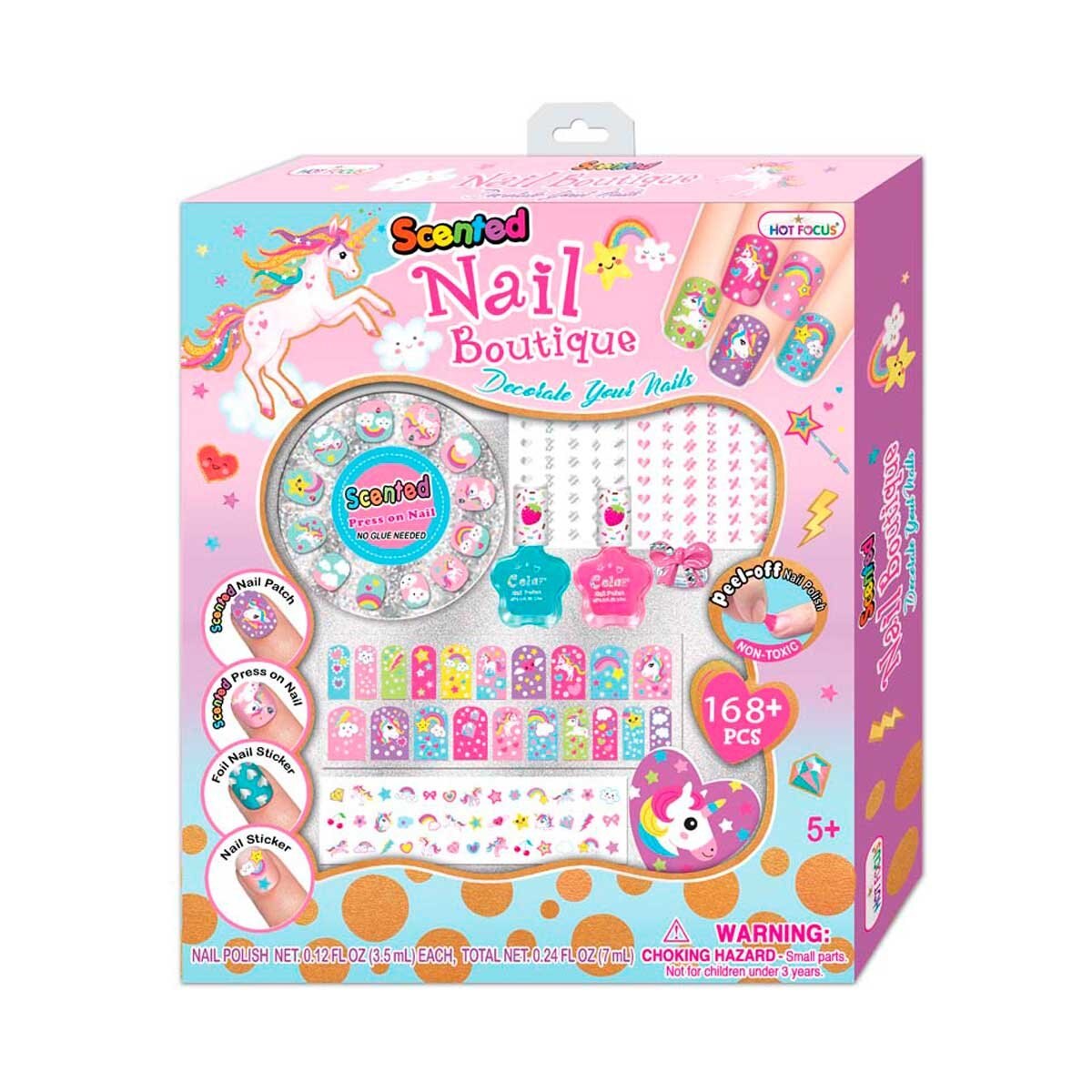 Juego de Uñas Perfumadas con Accesorios Unicornio