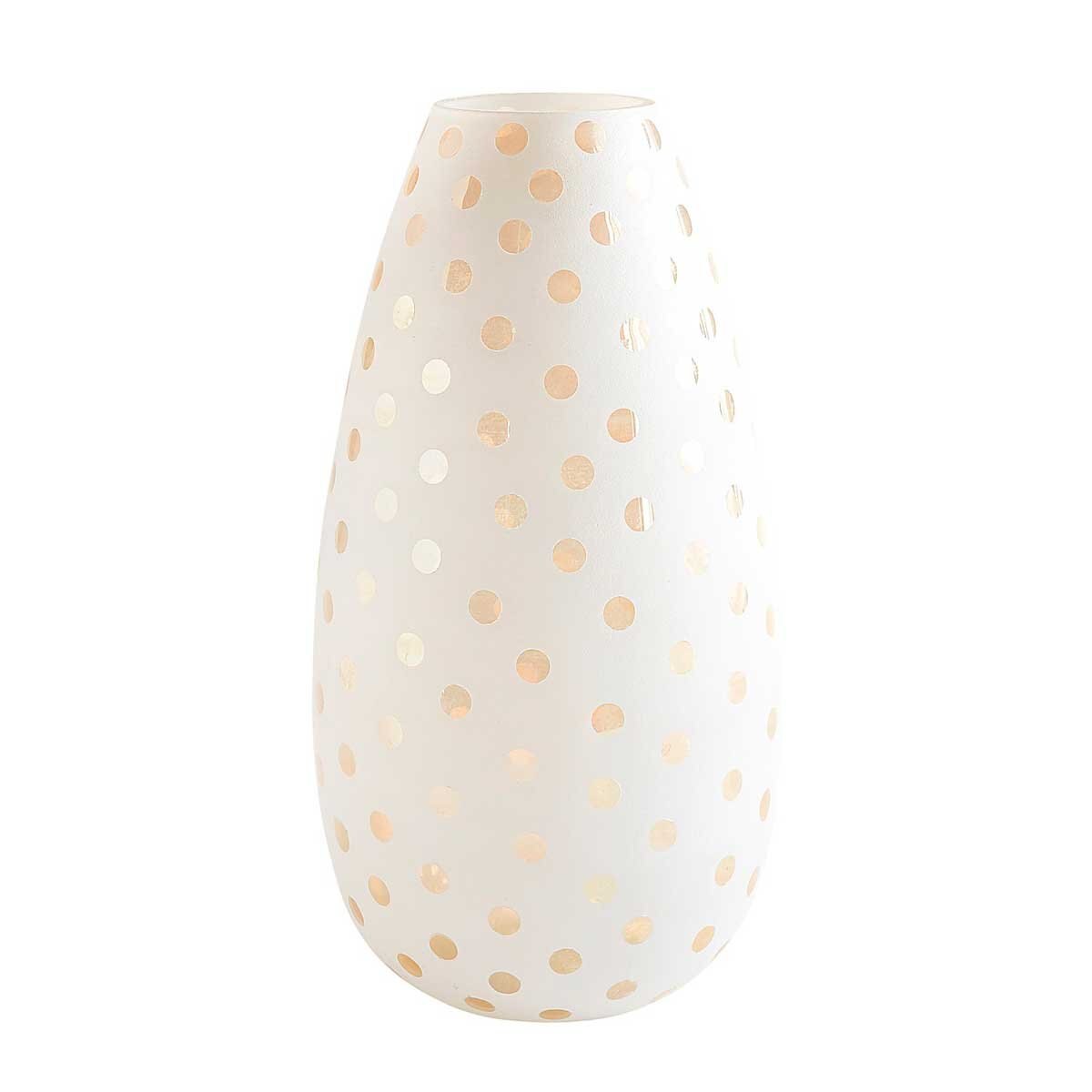 Vasija White & Gold Polka Dot Pier 1 Imports