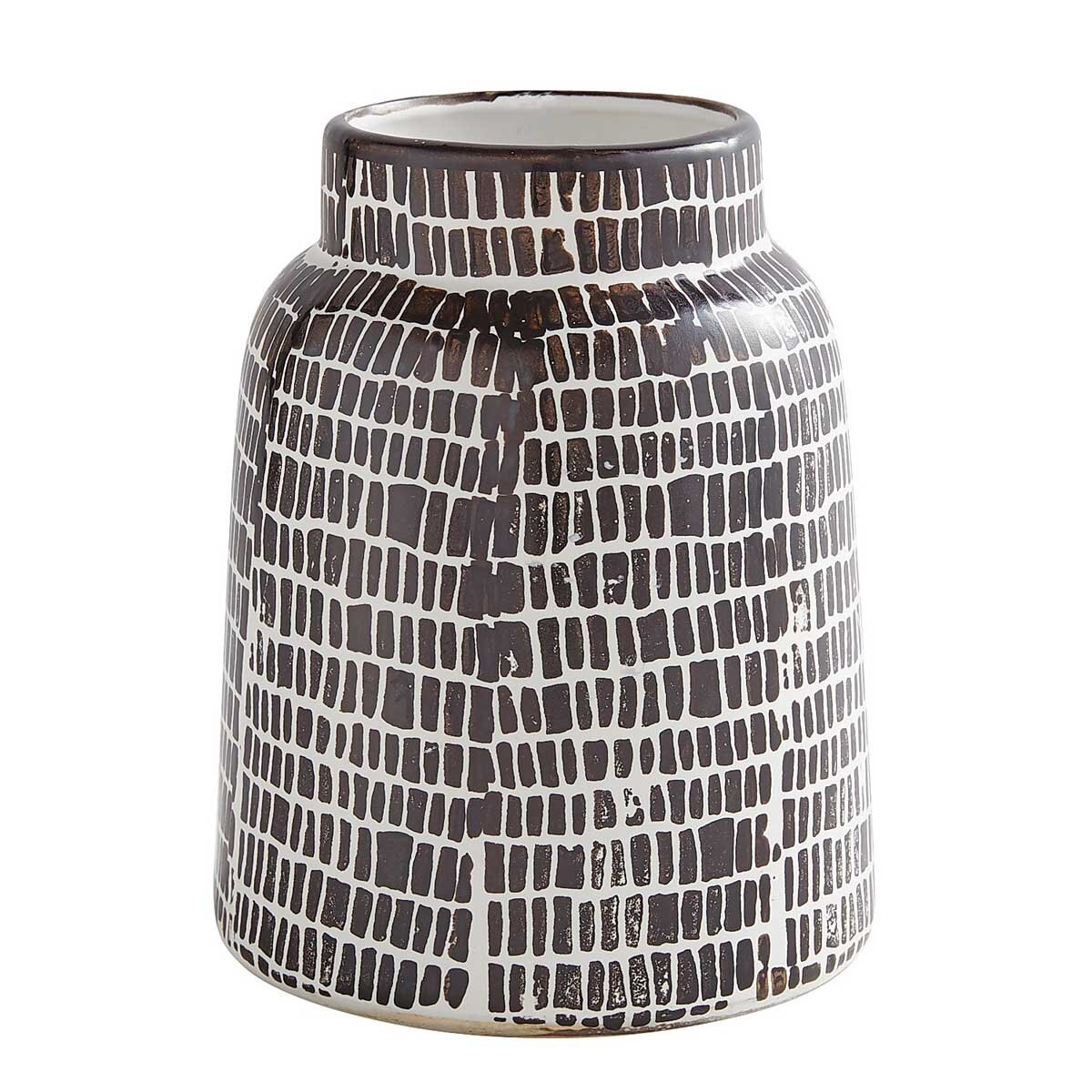 Vasija Black White Mod Pattern Pier 1 Imports