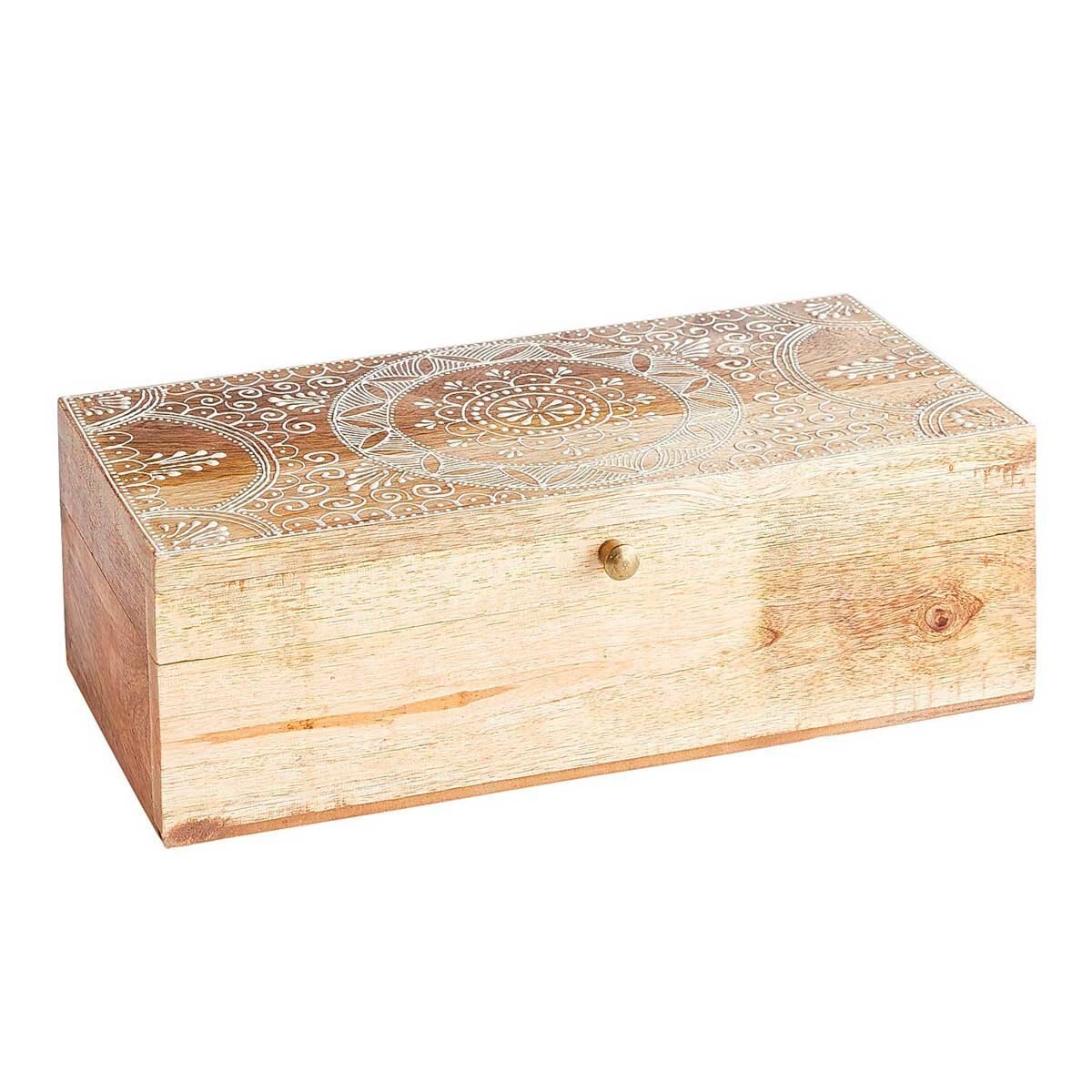Caja Medium Carved Caja Medium 12 Pier 1 Imports